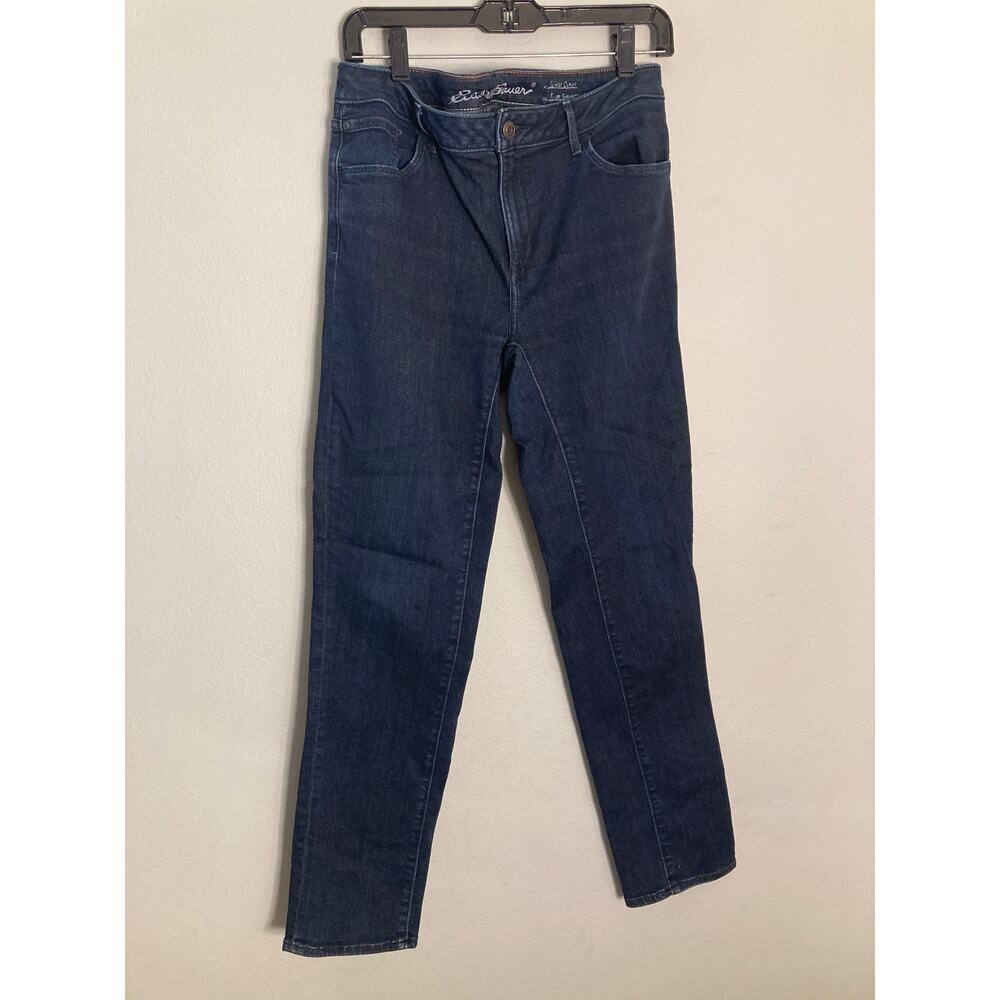 Eddie Bauer Slim Straight Slightly Curvy Jeans Denim  ~ Size 12 ~ The Best!